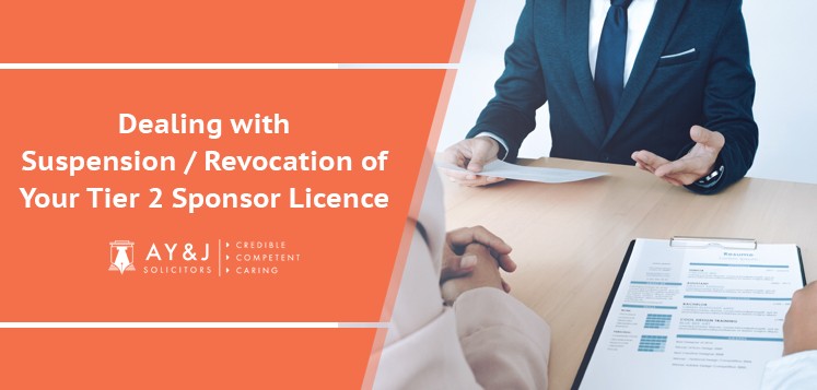 Dealing with suspension : revocation of your Tier 2 sponsor licence