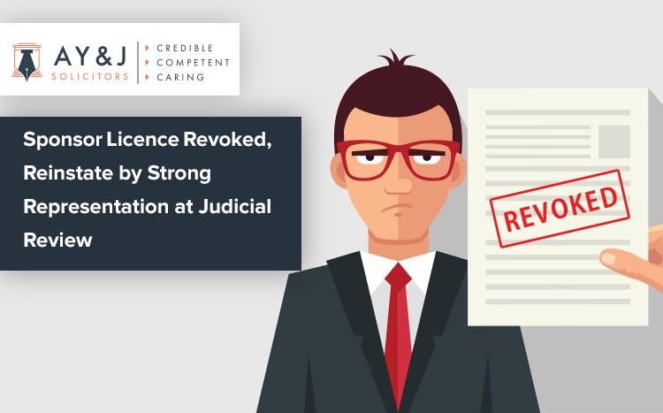 Sponsor Licence Revoked Judicial Review