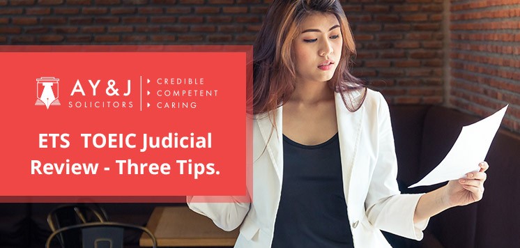 ETS TOEIC Judicial Review – Three Tips