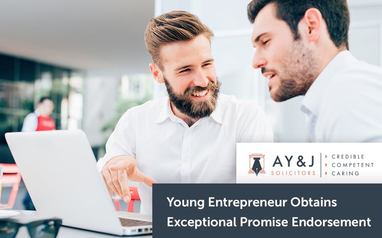 Young Entrepreneur Obtains Exceptional Promise Endorsement