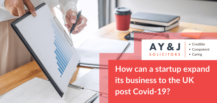 How can a startup expand its business to the UK post-COVID-19?