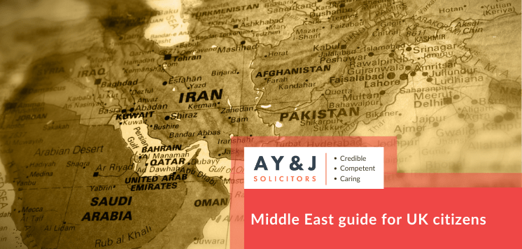 Middle East guide for UK citizens