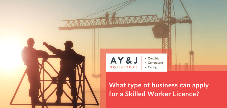 What type of business can apply for a Skilled Worker Licence?