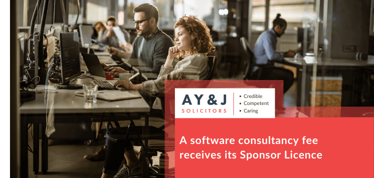 A software consultancy fee receives its Sponsor Licence