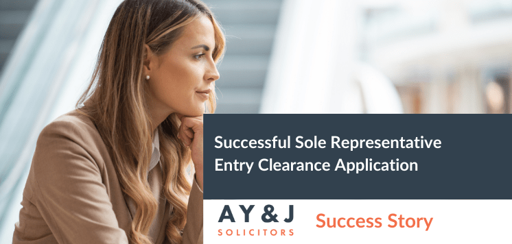 Successful Sole Representative Entry Clearance Application