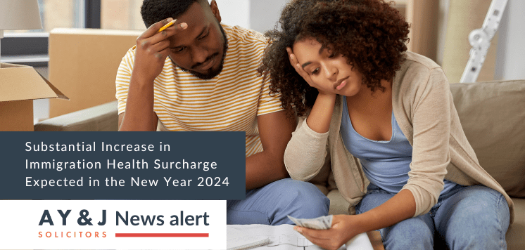 Substantial Increase in Immigration Health Surcharge Expected in the New Year 2024