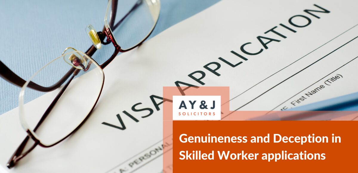 Genuineness and Deception in Skilled Worker applications