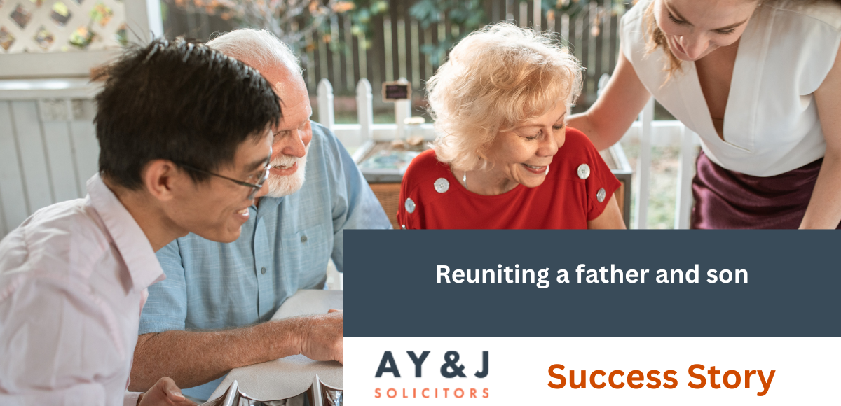 Reuniting a father and son