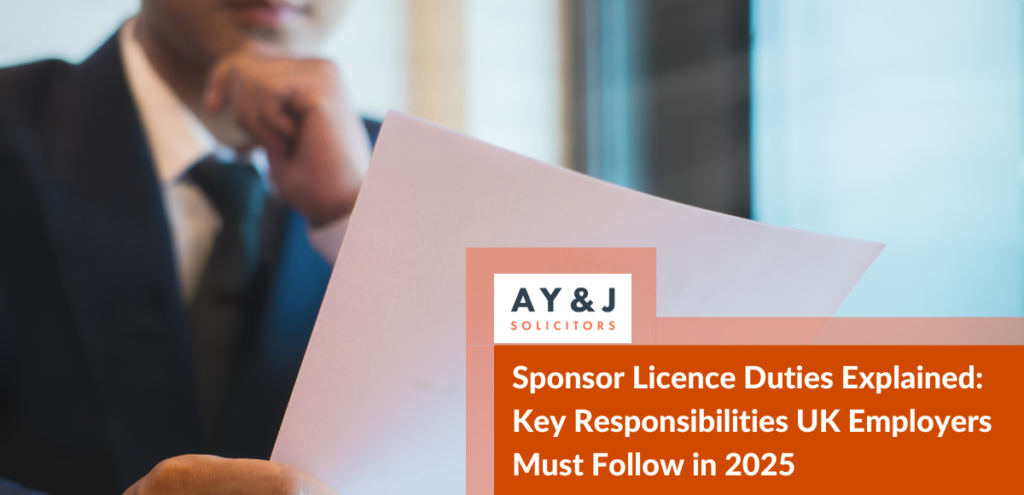 Sponsor Licence Duties