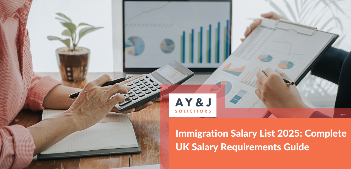 Immigration Salary List 2025