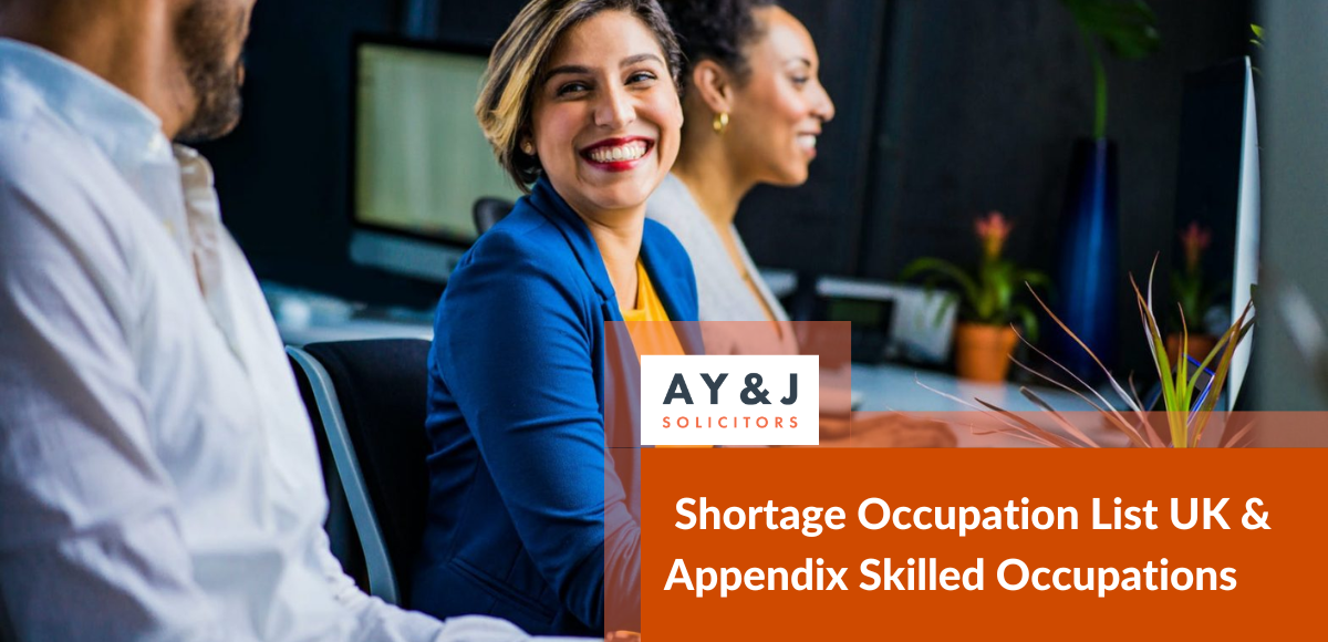 Shortage Occupation List UK & Appendix Skilled Occupations