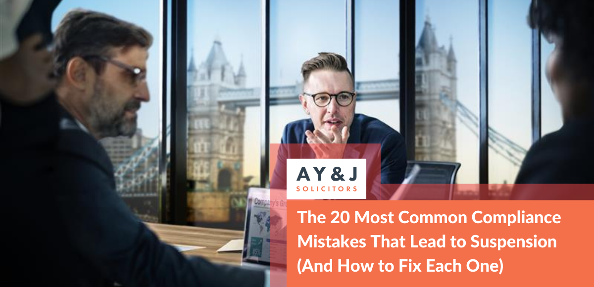 The 20 Most Common Compliance Mistakes That Lead to Suspension (And How to Fix Each One)