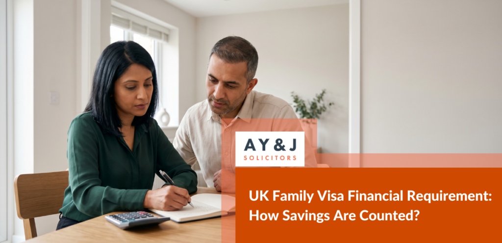 How UK Spouse visa savings are counted