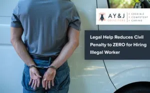 Civil Penalty for Illegal Worker