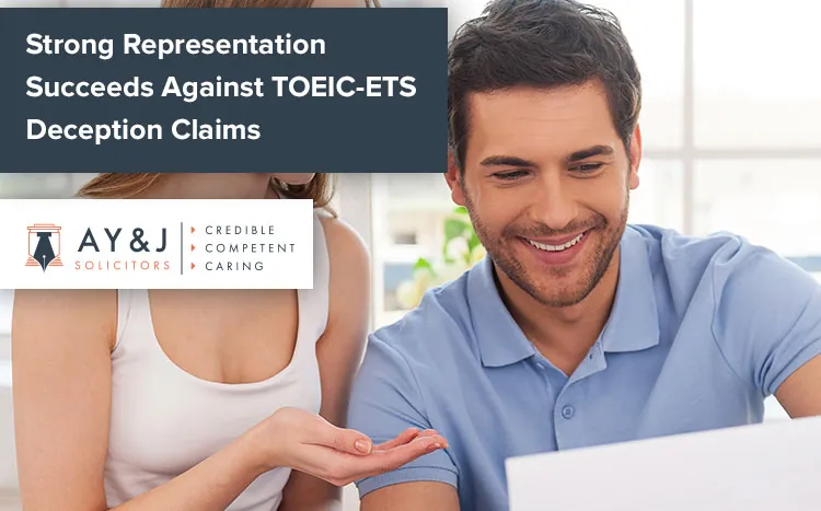 Success TOEIC ETS Deception Claims