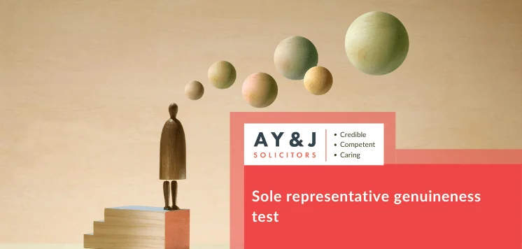 Sole-Representative-Genuineness-Test