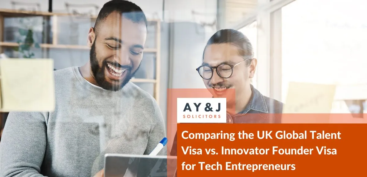 Comparing the UK Global Talent Visa vs. Innovator Founder Visa for Tech Entrepreneurs